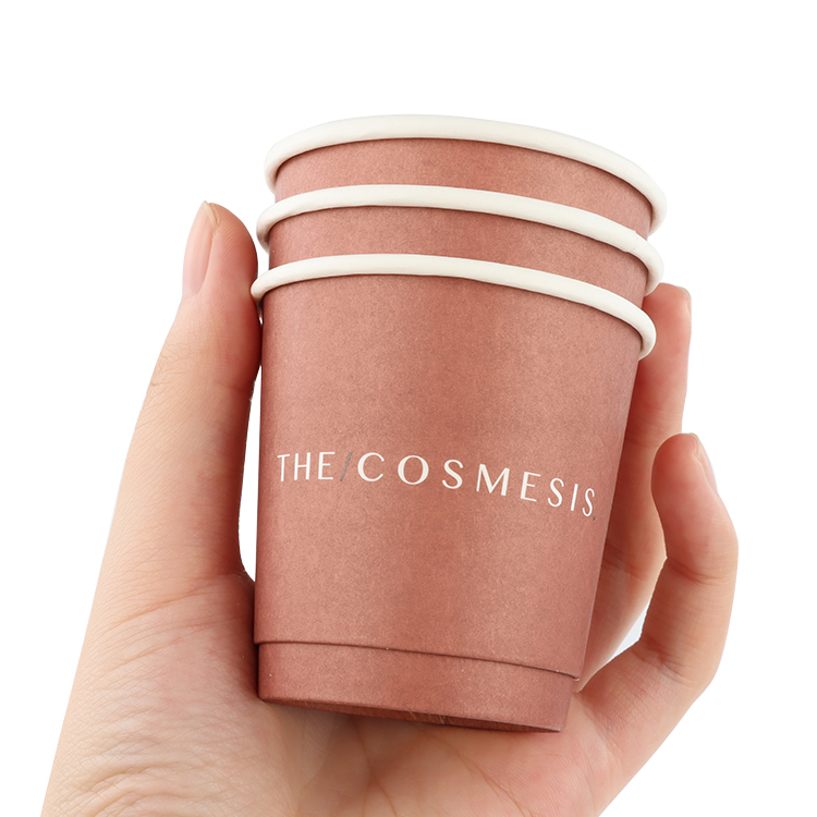 Biodegradable Paper Custom Logo Printed Disposable Double Wall Coffee Paper Cups