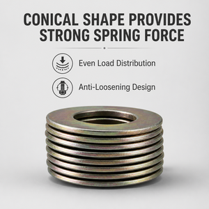 <span class=keywords><strong>Rondelle</strong></span> de sécurité dentée conique <span class=keywords><strong>à</strong></span> ressort, zinguée, anti-desserrage, <span class=keywords><strong>à</strong></span> dents externes, vente en gros - Product Image 3