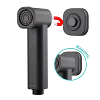 Bidet moderne avec robinets thermostatiques à débit d'eau réglable, garantie de 5 ans - Pulvérisateur de toilette mural en plastique ABS