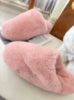 Pantoufles pour femmes personnalisées, confortables, imperméables, chaudes pour l'hiver, douces, légères, en peau de mouton