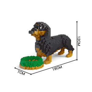Bloques de Construcción de Micropartículas 618, Perros Teckel, Huskies, Shilongs, Schnauzers, Poodles, Golden Retrievers, Bulldogs, Juguetes para Niños - Product Image 3