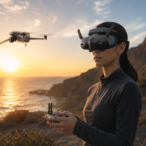 แว่นตา DJI Goggles 3 สำหรับดูวิดีโอดรอน FPV Viewer สำหรับการฝึกบินโดรน การตรวจสอบกล้อง และการฝึกบินแบบสมจริง - Product Image 1