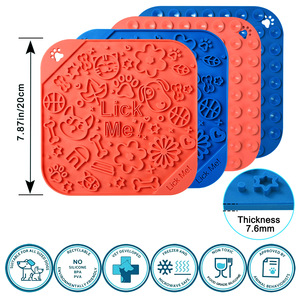 Al por mayor, nuevos utensilios para comida de mascotas: Tapete de alimentación lenta para perros con patrón y ventosa, tapete para lamer para perros - Product Image 4