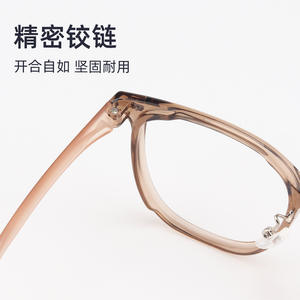 Nuevas Monturas de Gafas Ultraligeras Tr90, Lentes de Resina Marrón Ovaladas, Unisex, Talla Mediana, Origen Danyang 28017 - Product Image 1