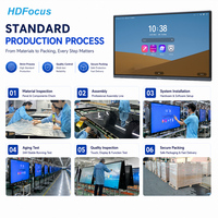 ЖК-дисплей HDFocus 4K, интерактивная панель для смарт-доски, Цифровая Интерактивная доска для школы
