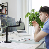 Présentateur numérique JOYUSING 4K à détection de phase rapide Autofocus Visualiseur avec 40 LED lumière réglable en continu