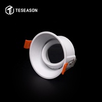 Cadre de projecteur encastré circulaire TN092R1-CT-Aluminium | Garniture ultra-étroite | 80mm coupe 85mm de diamètre | Réglable | Convient au module LED
