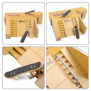 Kit de skate de doigt - 5 rampes et <span class=keywords><strong>mini</strong></span>-rails, 5 planches et tapis en silicone - Product Image 4