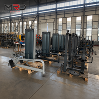 Máquina de remo sentado comercial con selector para entrenamiento de fuerza de espalda para gimnasios y clubes de fitness