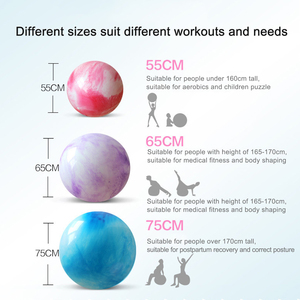 <span class=keywords><strong>Fitness</strong></span> Pvc Cloud Ball 55/65/<span class=keywords><strong>75</strong></span> <span class=keywords><strong>Cm</strong></span> Anti Burst Stabilité Gym Exercice Yoga Ball Mini Yoga Pilates Balance Ball - Product Image 3