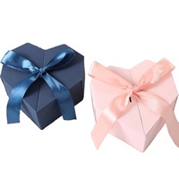 Boîte en papier en forme de cœur en matériaux recyclés de qualité supérieure, vente en gros d'usine à faible MOQ pour bijoux, bagues, parfums, bougies et cadeaux