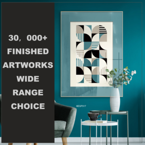 Decorazione per la <span class=keywords><strong>casa</strong></span> moderna pittura personalizzata immagine verde linee geometriche stampe Hd tela stampa digitale <span class=keywords><strong>Poster</strong></span> di arte della parete astratta - Product Image 2