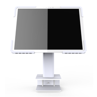Support de tablette de bureau en métal réglable à fixation par pince, rotation à 360 degrés, capacité de charge de 20 lb, compatibilité VESA 75/100 mm, 180