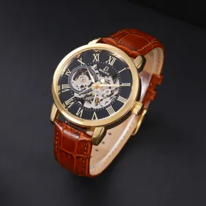 Luxury Designer Skeleton Digital Watch Stainless Steel Wrist Watches