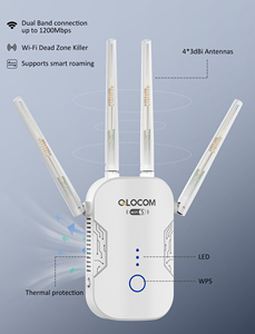 Mejor precio QLOCOM 4 Antena 1200Mbps <span class=keywords><strong>Repetidor</strong></span> <span class=keywords><strong>WiFi</strong></span> de doble banda y amplificador de señal AP <span class=keywords><strong>con</strong></span> puerto LAN de <span class=keywords><strong>cable</strong></span> <span class=keywords><strong>con</strong></span> certificado CE FCC - Product Image 5