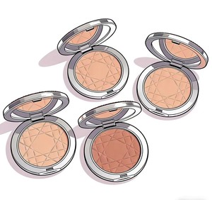 Luxurious beauty cosmetics create a perfect makeup look. Eye shadow, lipstick, face cream, concealer and setting powder - Product Image 2