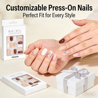 Uñas Postizas Personalizadas con Acabado Mate, Estilo Bailarina, Alta Resistencia, ABS, Venta al Por Mayor