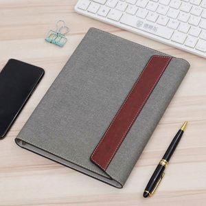 Wholesale Promotional Custom Logo Business Gift Set Loose-<b>leaf</b> PU Leather A5 Notebook Metal Pen for VIP Giveaways - Product Image 6