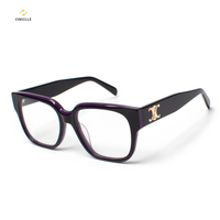 Lunettes de vue tendance à monture complète pour hommes et femmes, légères, montures optiques à la mode, style très vendu, design populaire dans l'industrie