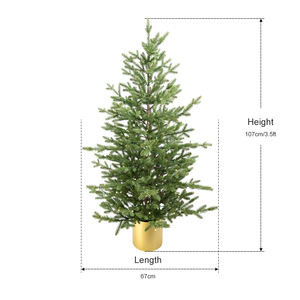 Árbol de Navidad Artificial Decorativo de Diseño Moderno para Interiores, Adornos Navideños de PVC y PE - Product Image 1