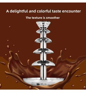 Fontaines à <span class=keywords><strong>chocolat</strong></span> en acier inoxydable avec logo personnalisé, <span class=keywords><strong>machine</strong></span> <span class=keywords><strong>professionnelle</strong></span> pour <span class=keywords><strong>fondue</strong></span> au <span class=keywords><strong>chocolat</strong></span>, pour les fêtes - Product Image 2