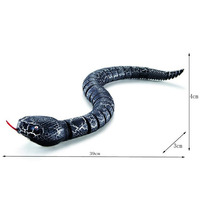 Niños novedad electrónica simulación realista IR infrarrojo Control remoto serpiente de cascabel Rc serpiente juguetes regalo de cumpleaños