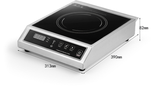 Table de cuisson à induction professionnelle 3500W, simple foyer, à commande par bouton, pour usage commercial - Product Image 3