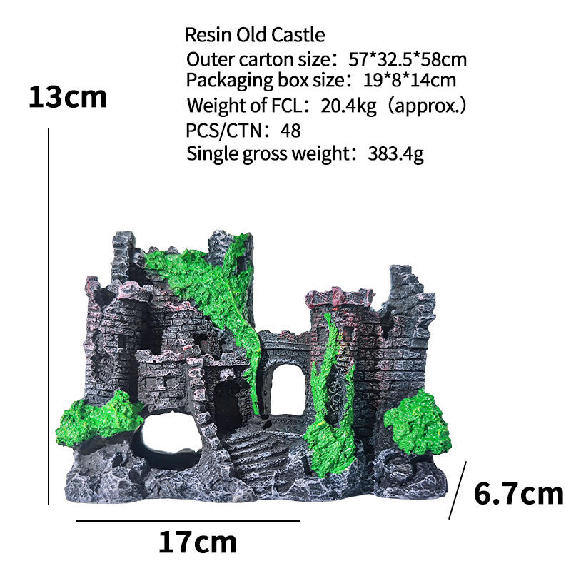 Castillo viejo de resina