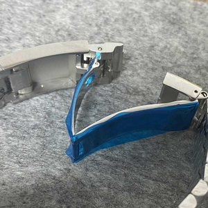 luxury <b>watch</b> Fluted Bezel case + Strap 39mm Transparent or Solid Back Cover Stainless Steel case Suitable <b>for</b> NH35/36 Movement - Product Image 6