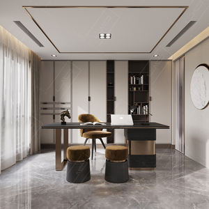 Novità 2025: Libreria in Legno Massello Ecologica e Resistente in Stile Cinese con Ante in Vetro per Soggiorno, Studio e Ufficio - Product Image 3