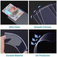 Protège-cartes rigides antistatiques en PVC ultra-transparent pour cartes de sport - Chargeurs supérieurs sans acide