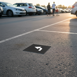 Ileritraffic Señalización de Suelo de Aluminio con Flecha Izquierda, Impresa Digitalmente, para Estacionamiento, 100x100cm, No Reflectante, de Una Sola Cara - Product Image 3