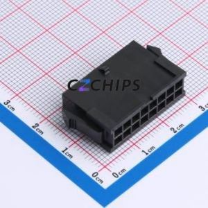 WAFER-MX3.0-16PJK-MB Housing (Wire-to-Board / Wire-to-Wire) P=3.03mm Connector 2x8P 3.03mm Micro-Fit (MX 3.0) 3.03mm - Product Image 1