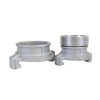 Adaptateur de raccordement rapide en aluminium GOST standard russe, réducteur GOST 2,5 " à 2 ", pour tuyau d'eau, durable, pour la lutte contre les incendies