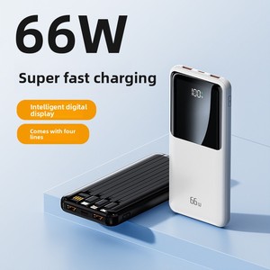 Batería Externa de Plástico Certificada de Nuevo Estilo Transfronterizo, 20000 mAh, Carga Rápida de 22.5W, Gran Capacidad, Cable Integrado, Modelo P2 - Product Image 3