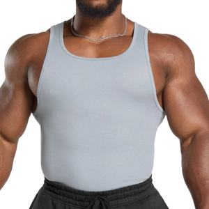 Singlet de sport pour homme, été, pur coton, absorbant la transpiration, séchage rapide, singlet de course, fitness, basketball, singlet pour homme - Product Image 6