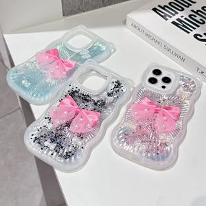 Coque de téléphone BAILI Factory 3D avec oreilles de chat, nœud papillon, paillettes brillantes, perles, mignonne, best-seller pour femmes, pour Huawei Honor X8D/X9B - Product Image 4