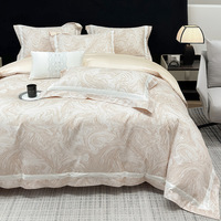 Parure de lit de luxe en satin de coton pur à fibres longues, respirante et douce pour la peau, idéale pour l'été, vente en gros