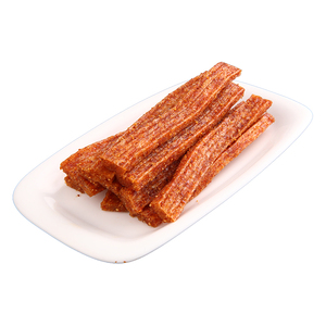 Halal en gros, célèbres bandes épicées chinoises <span class=keywords><strong>Latiao</strong></span> 100g, snacks végétariens exotiques moelleux, sac en vrac - Product Image 6