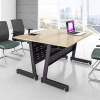Table de formation de haute qualité Table d'étude pliable en bois Utilisation de la réunion Table de bureau pliable