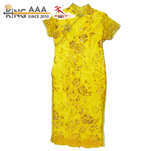 KungFu KingAAA Vente en gros <span class=keywords><strong>Robes</strong></span> Cheongsam modernisées d'occasion pour femmes, Qipao de seconde main pour dames, <span class=keywords><strong>Robes</strong></span> Qipao de style chinois neuf - Product Image 6