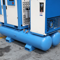 Compresseur d'air industriel silencieux à vis à deux réservoirs de 600 L, compresseur d'air, machine de forage de pierre