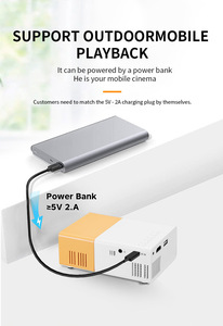 Yg300 Mini Xách Tay LED Chiếu Độ Nét Cao Bộ Nhớ Ngoài Trời <span class=keywords><strong>Movie</strong></span> Home Theater Chiếu USB Âm Thanh Home Media <span class=keywords><strong>Player</strong></span> - Product Image 4