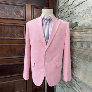 अनुकूलित पुरुषों के सूट गुलाबी सूट कोट शादी की पार्टी नई पोशाक शादी के लिए सूट पुरुषों