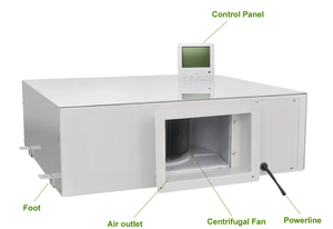 50L/D kích thước nhỏ trần gắn Máy hút ẩm ducted Máy hút ẩm thông qua tường cho tầng hầm nuôi trần gắn Máy hút ẩm - Product Image 2