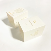 Boîte d'emballage personnalisée en carton pour savon, avec manchon en papier artistique doré, impression couleur complète sur mesure