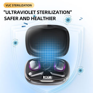 หูฟังแบบหนีบน้ำหนักเบาหูฟังนำเสียงผ่านกระดูกเชื่อมต่ออย่างรวดเร็วมีหลอดไฟฆ่าเชื้อโรคหูฟังเอียร์บัด LED สำหรับเดินทางเดิน - Product Image 6