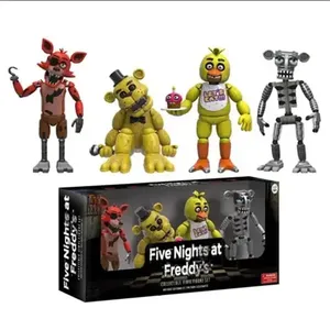 JM Nova chegada Cinco Noites No Freddy Figuras De Ação 4 unidades/pacote Brinquedo Modelo FNAF