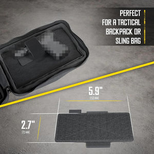 फैनी बैग/बैकपैक्स के लिए हुक-लूप लगाव के साथ छुपा ले जाने के लिए सार्वभौमिक नायलॉन सामरिक होल्स्टर - Product Image 2