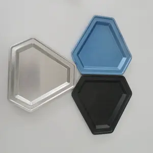 Fabrik professionelle benutzerdefinierte metallgeprägte teile tiefgezogene tablett anodiziert farbig aluminium prägeteil